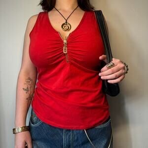 Michael kors tank dark red